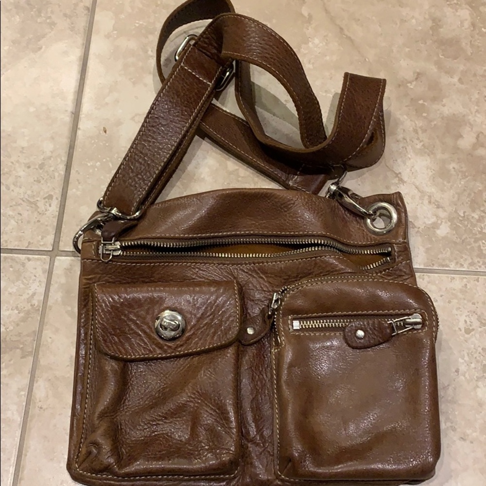 Roots Genuine Leather Village Crossbody Bag